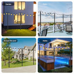 SINLEY 6 Pack String Light Poles,10 Ft Metal Poles with Fork for Outdoor String Lights,Outdoor Light Poles with Fork,Poles/Post/Stand for Outside,Patio,Deck,Backyard,Garden Wedding,Party - style: 6 Pack String light pole