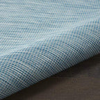 Nourison Home Positano Aqua 2'2" x 10' Area Rug - Easy Clean, Non Shedding, Bed Room, Living Room, Dining Room, Kitchen (10' Runner) - color: Aqua, size: 2'2" x 10' (Runner)