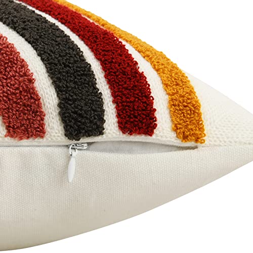 Merrycolor Boho Abstract Throw Pillow Covers 20x20 Tufted Sun Pillow Covers Colorful Mid Century Modern Pillow Covers Boho Pillows Decorative Throw Pillow Case for Bed Couch Living Room,1PC - color: Sun, size: 20" x 20" (Pack of 1)