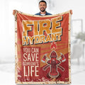 Firefighter Blanket Gifts for Men - Fireman Practitioner Hydrant Fire Fighter Throw Appreciation Gifts for Boy Adult Son Bed Couch Firefighters' Day Birthday Christmas lightweight Blanket 50"x60" - color: Firefighter 2