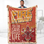 Firefighter Blanket Gifts for Men - Fireman Practitioner Hydrant Fire Fighter Throw Appreciation Gifts for Boy Adult Son Bed Couch Firefighters' Day Birthday Christmas lightweight Blanket 50"x60" - color: Firefighter 2