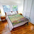 Pure Country Weavers I Am The Gentle Breeze Upon Your Face Blanket Flowers - Sympathy Bereavement Gift Tapestry Throw Woven from Cotton - Made in the USA (72x54) - color: Breeze Flowers, size: 72" x 54"