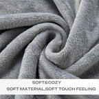 JIAHANNHA Grey Throw Blankets,Fleece Blanket Throw Size 50"×60",Super Soft Cozy Plush Light Grey Blanket for Couch Sofa Bed,Flannel Lightweight Warm Bed Blankets - color: Grey, size: Throw(50"×60")