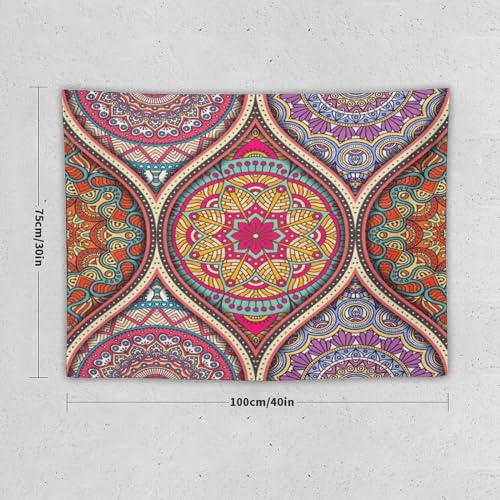 HZOHNAGO Mandala Tapestry Boho Retro Geometry Ethnic Tribes Pattern Printed Wall Tapestry Colorful Wall Hanging for Bedroom Living Room Dorm 40" W x 30" H - color: Style-10, size: 40"L x 30"W