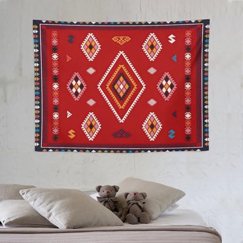 Tribal Aztec Bohemian Tapestry, Ethnic Abstract Geometric Vintage Retro Colorful Art Tapestries Home Decor for Living Room Bedroom Decoration 40in Wx30in H (102×76cm) - color: Bohemian Tapestry-4, size: 40in"Wx30in"H (102×76cm)