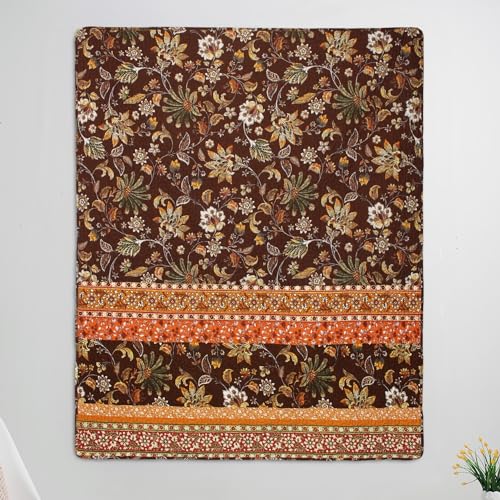 Greenland Home Barefoot Bungalow Audrey Throw Blanket, Chocolate,60 x 50-inch - color: Chocolate
