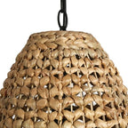 KSANA Boho Rattan Pendant Light, 1-Light Handwoven Wicker Hanging Light, 13" Natural Farmhouse Pendant for Kitchen Island, Dining Room & Entryway - size: 13"