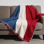 Pure Country Weavers France Flag Blanket - Gift Tapestry Throw Woven from Cotton - Made in The USA (69x48) - color: France Flag