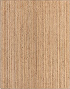 Rugs.com Hand Braided Jute Rug – 8' x 10' Natural Flatweave Rug Perfect for Living Rooms, Large Dining Rooms, Open Floorplans - size: 8' x 10'