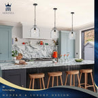 Modern Black Glass Pendant Light – 10-Inch Wide Single Dome Light Fixture, 1-Light E26 Ceiling Hanging Lamp for Kitchen Island, Dining Room, Hallway - color: Black-Medium