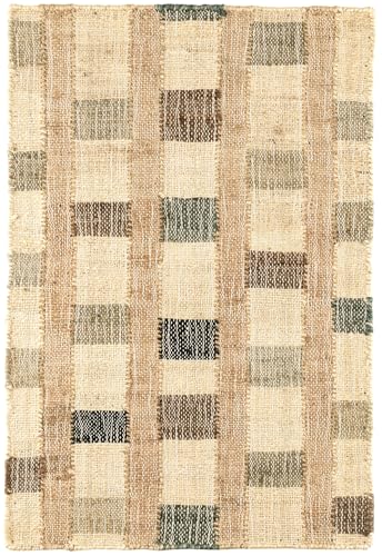 Dash and Albert Mosaic Blue Handwoven Jute Rug, 2 X 3 Feet, Blue/Ivory Geometric Pattern - Premium Luxury Hotel Quality Soft Breathable Hypoallergenic Machine Washable Easy Care All Season - color: Mosaic Blue, size: 2' x 3' (Rectangular)