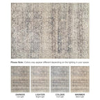 Bloom Rugs Caria Washable Non-Slip 7 ft Runner - Beige Brown/Teal Traditional Runner for Entryway, Hallway, Bathroom, and Kitchen - Exact Size: 2'6" x 7' - color: Beige Brown / Teal, size: 2'6" x 7' (Runner)