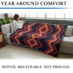 Pure Country Weavers Sunset Desert - Western Tapestry Throw Blanket Woven from Cotton - Made in The USA (72x54) - color: Sunset Desert