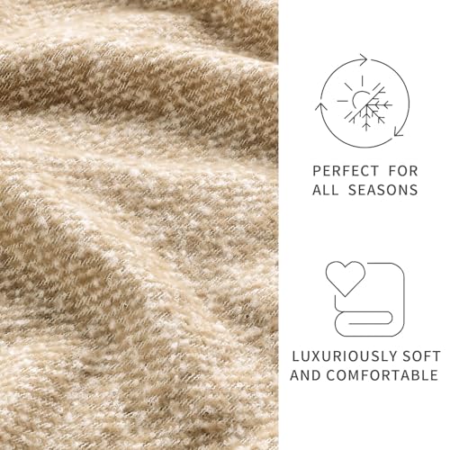 BOURINA Throw Blanket Soft Lightweight Cozy Throw for Bed Couch Decorative Blanket, Yellow 50" x 60" - color: Qqs-yellow, size: 50"x60"