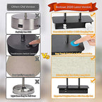 3-Way Dimmable Touch Control Table Lamp with 2 USB Ports and AC Power Outlet Modern Bedside Nightstand Lamp Fabric Shade and Metal Base for Guestroom Bedroom Living Room LED Bulb Included Warm White - color: Cream
