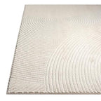 Abani Neutral Beige Area Rug | 2' x 3' Tan Geometric Carpet with Zen Circle Pattern | Rugs for Living Room, Bedroom, Office - color: Beige, size: 2' x 3' (Rectangular)