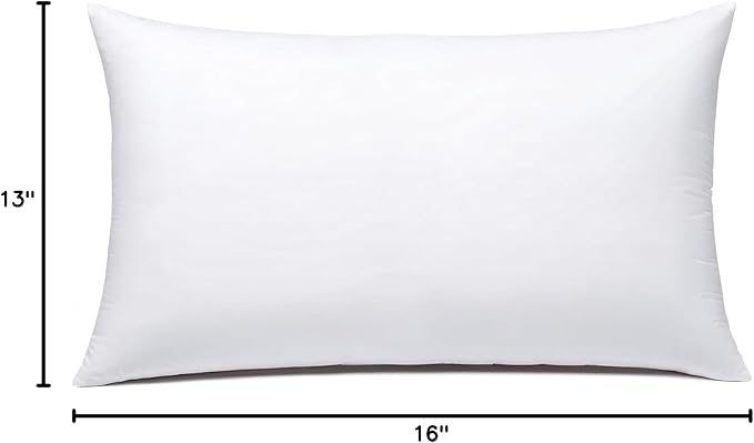 JIEITIVE Throw Pillow Inserts Hypoallergenic Premium Pillow Stuffer Square Form for Decorative Pillow Covers Cushion Set of 1-12 x 20 Inches