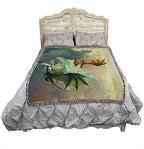 Pure Country Weavers Clouds Tower Dragons Blanket by Ciruelo - Gift Fantasy Tapestry Throw Woven from Cotton - Made in the USA (72x54) - color: Clouds Tower