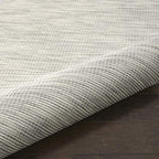 Nourison Home Positano Light Grey 2'2" x 12' Area Rug - Easy Clean, Non Shedding, Bed Room, Living Room, Dining Room, Kitchen (12' Runner) - color: Light Grey, size: 2'2" x 12' (Runner)