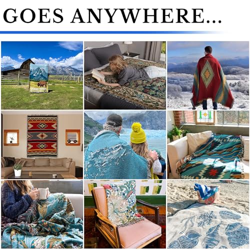 Pure Country Weavers Irish Fisherman Natural Waffle Weave Blanket - Gift Tapestry Throw Woven from Cotton - Made in The USA (69x48) - color: Irish Fisherman