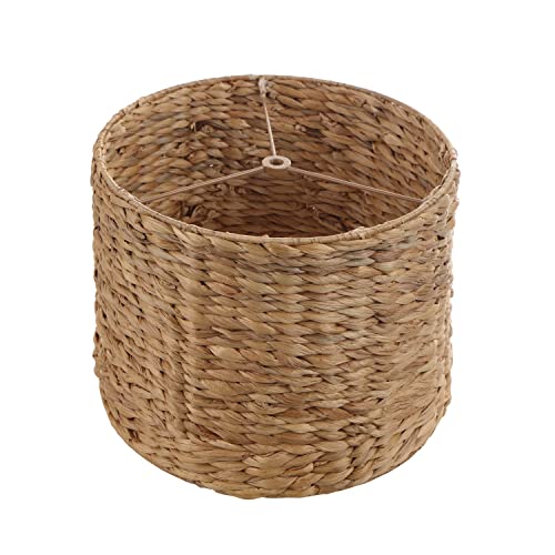 Aspen Creative 31605, Drum Spider Lamp Shade, Water Hyacinth, 12" Top x 12" Bottom x 9" Height - color: Water Hyacinth
