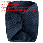 Asuprui Pouf Ottoman Unstuffed Ottoman Foot Rest No Filler Foot Stool 20x20x12 Inches Fuzzy Chair Floor Pouf Chair with Storage for Living Room Bedroom Navy Blue - color: Navy Blue