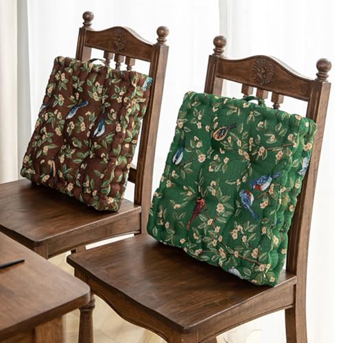 Meditation Floor Pillow Square Floor Seat Pillows Cushions with Handle Bohemian Thicken Chair Pad Yoga Living Room Balcony Outdoor Tatami (Coffee) - color: Coffee