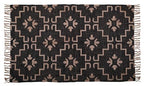 Natural Wool Jute Kilim Rug Farmhouse Handwoven Jute Runner Rug - Reversible Kilim Dhurrie, Rustic Decorative Area Rug for Natural Decorative Rug 5X8 - size: 5X8 FT