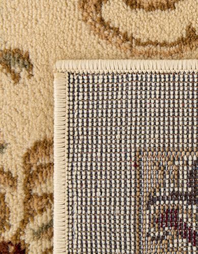 Unique Loom Versailles Collection Area Rug - Henry (3' 1" x 5' 3" Rectangle Cream/Green) - color: Cream/Green, size: 3'3" x 5'3" (Rectangular)