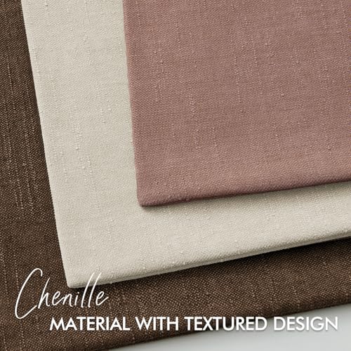 Textured Throw Pillow Covers Decorative Soft Accent Chenille Pillows Neutral Farmhouse Cushions Modern Home Decor for Couch Sofa Bedroom Living Room 18x18 Inch Set of 2, Light Beige White - color: Light Beige, size: 18" x 18" (Pack of 2)