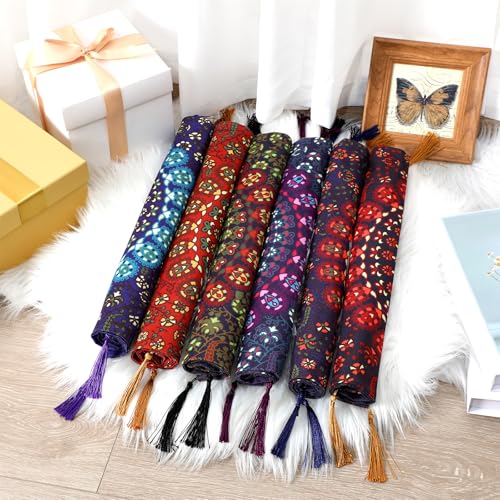 Mixweer 6 Pack Moroccan Mandala Pillow Covers 16 x 16 Inch Bohemian Decorative Cushion Covers with Tassels, Colorful Ethnic Throw Pillow Cases for Sofa Bed Couch Living Home Decor Diwali Festival