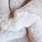 Ghouse Grey 8x10 Area Rug Fluffy Faux Rabbit Fur Grey Rug Plush Shag Fuzzy Rug for Living Room Bedroom, Playing Room, Nursery Room - color: Grey, size: 8x10Ft