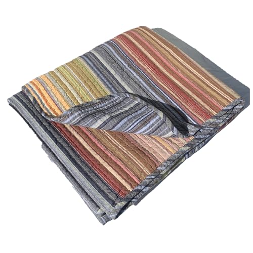 Greenland Home Katy Reversible 100% Cotton Throw Blanket