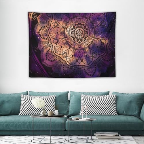 HZOHNAGO Mandala Tapestry Vintage Abstract Ancient Geometric Star Field Colorful Galaxy Background Printed Wall Tapestry Colorful Wall Hanging for Bedroom Living Room Dorm 40" W x 30" H - color: Style-7, size: 40"L x 30"W