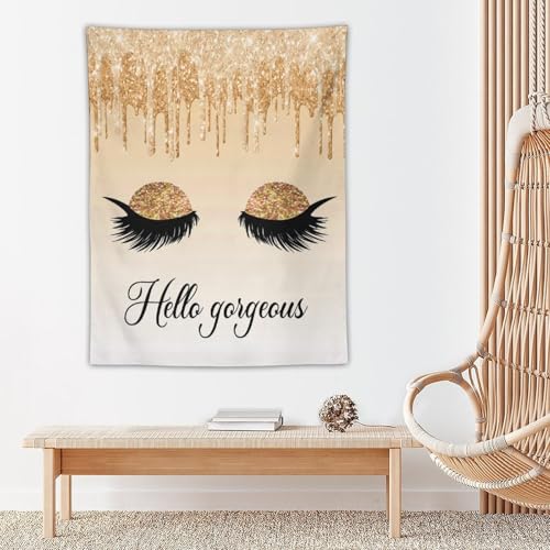 Eyelashes Tapestry Wall Hanging Tapestries Wall Backdrop Room Poster Art Aesthetic Decor for Home Office Bedroom Living Room Dorm 30"x40" - color: Eyelashes-1, size: 40"L x 30"W