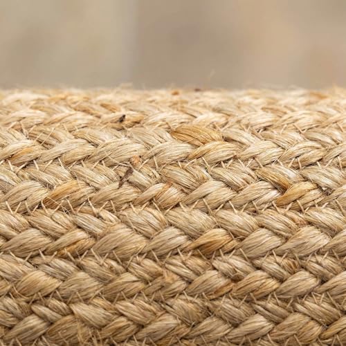Super Area Rugs Farmhouse Jute Braided Rug - Reversible Natural Fiber- Eco Friendly Rug for Living Room - Kitchen - Entryway Hand Woven, Natural, Rectangle 2' X 3' - color: Natural, size: 2' x 3' (Rectangular)