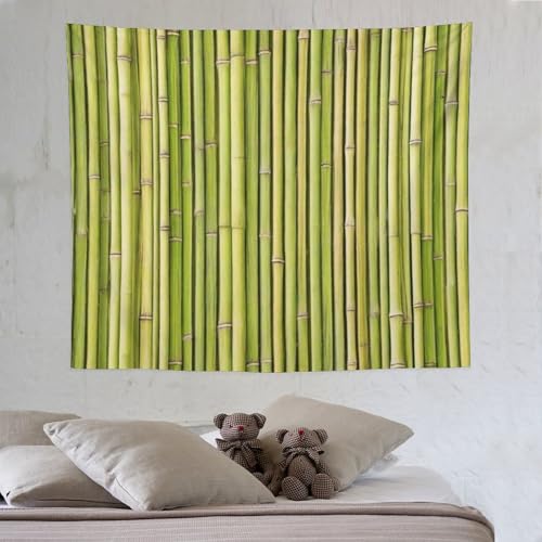 HZOHNAGO Bamboo Tapestry Chinese Style Green Pattern Printed Wall Tapestry Painting Wall Hanging for Bedroom Living Room Dorm 60" W x 50" H - color: Bamboo-7, size: 60"L x 50"W