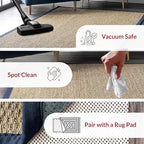 Nuloom Elijah Navy/Natural, 4' x 6', Basketweave, Seagrass, Soft and Textured, High Traffic, Stain Resistant, Easy Clean, Durable Area Rug for Bedroom, Living Room, Dining, Den, Foyer, Entryway - color: Navy, size: 4' x 6' (Rectangular)