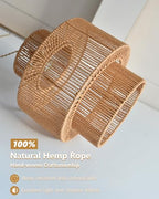 12.6'' Boho Rattan Chandelier Pendant Light Hand-Woven Wicker Pendant Light Fixture Farmhouse Rustic Ceiling Hanging Lamp for Dining Room Over Table Kitchen Island Living Room Bedroom Foyer - color: 12.6″