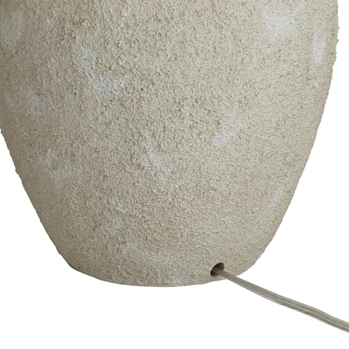 360 Lighting Romeo 23 1/2" High Jar Small Farmhouse Rustic Natural Cottage Coastal Accent Table Lamps Set of 2 Beige Distressed Earth Tone Finish Shade Living Room Bedroom Bedside Nightstand
