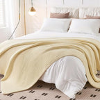 L'AGRATY Knitted Weighted Blanket - 60"x80", 15lbs Cooling Chunky Knit Heavy Blanket for Adults, Braided Crochet Throw, Thick Cable Yarn, Machine Washable - color: Cream White, size: 60" x 80" | 15 lbs