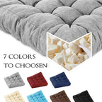 Meditation Floor Cushions, Thickened Floor Pillow for Adults, Large Square Pillows Seat Cushion for Tatami Living Room Yoga, Memory Sponge Block Added, 22x22 Inch, Grey