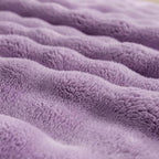 YUSOKI 3D Fleece Bubble Throw Blanket | 380GSM Ultra Soft Fluffy Plush | Non-Shedding Lightweight Cozy Blanket for Couch Sofa Bed | All Season (Lilac Purple,50 * 60inches) - color: Lilac Purple, size: Throw(50" x60")