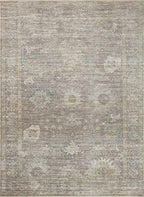 Loloi Magnolia Home by Joanna Gaines Millie Collection MIE-05 Stone/Natural 2'-7" x 10'-0", .25" Pile Height, Runner Rug - color: Stone / Natural, size: 2'7" x 10' (Rectangular)