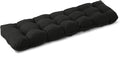 Outdoor Bench Cushion, 59x18x5 Inch, Waterproof Bench Cushion for Outdoor/Indoor Furniture, Tufted Patio Bench Seat Cushion, Fade Resistant Outdoor Cushions for Porch Swing Couch, Black