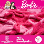 Franco Collectibles Barbie Adult Bedding Soft Cozy Chic Dream Lux Intarsia Knit Throw Blanket, 50 in x 60 in, (Officially Licensed Product) - color: Barbie, size: 50 in x 60 in