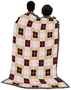 Pure Country Weavers Innocent Plaid Blanket - Gift Tapestry Throw Woven from Cotton - Made in the USA (72x54) - color: Innocent