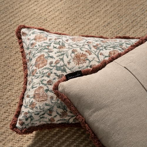 Decorative Throw Pillow Covers, Set of 2 (White Mahogany, 12" x 20" (Pack of 2)) - color: White Mahogany, size: 20" x 12" (Pack of 2)