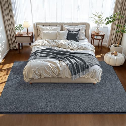 Pettop 4x6 Blue Grey Area Rugs for Living Room Bedroom, Thickened Memory-Foam Throw Carpet, Modern Minimalist Super Soft Kids Boys Girls Rug, Non-Slip and Washable Carpets for Dorm Home Decor - color: Blue Grey-white, size: 4' X 6' (Rectangular)