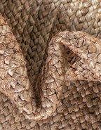 Unique Loom Braided Jute Collection Area Rug - Dhaka (1' 2" x 6' 1" Table Runner, Natural) - color: Natural, size: 1'2" x 6'1" (Table Runner)